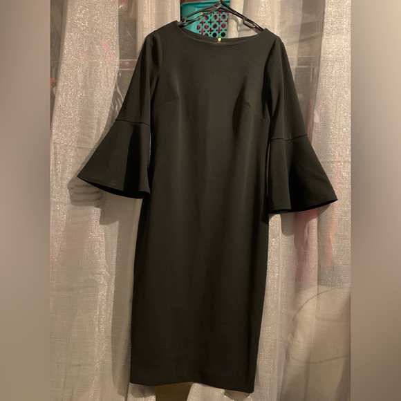 Calvin Klein Black Dress size 6. Gold back zipper. No flaws. Offers welcome. - Picture 1 of 6